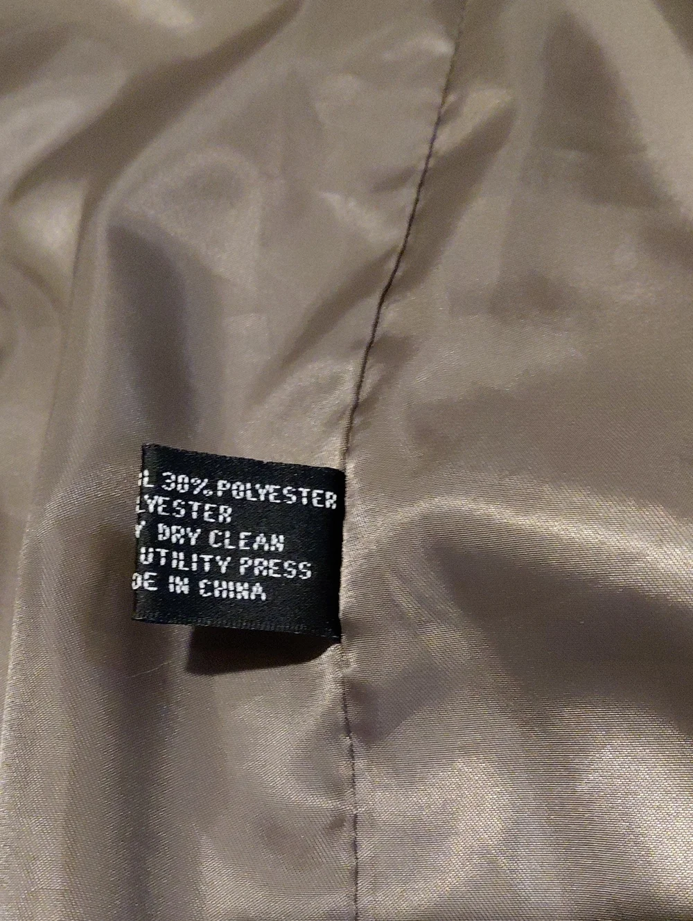 Men's Wool Blend Taupe Windowpaine Three-Button Suit Jacket